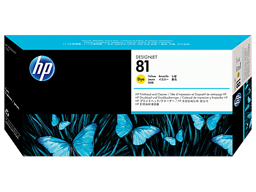 HP 81 Yellow DesignJet Dye Printhead and Printhead Cleaner (C4953A)