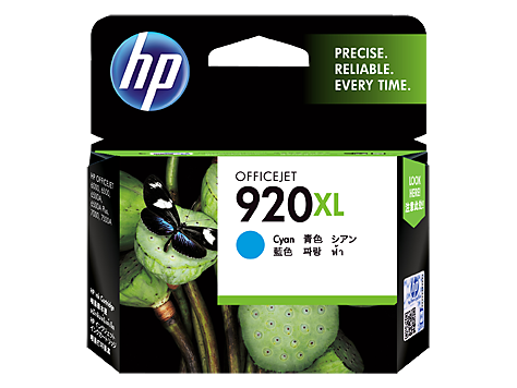 HP 920XL High Yield Cyan Original Ink Cartridge(CD972AA)